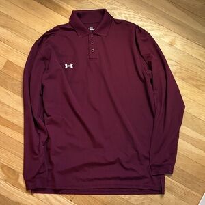 Under Armour Men's Burgundy Polo Shirt